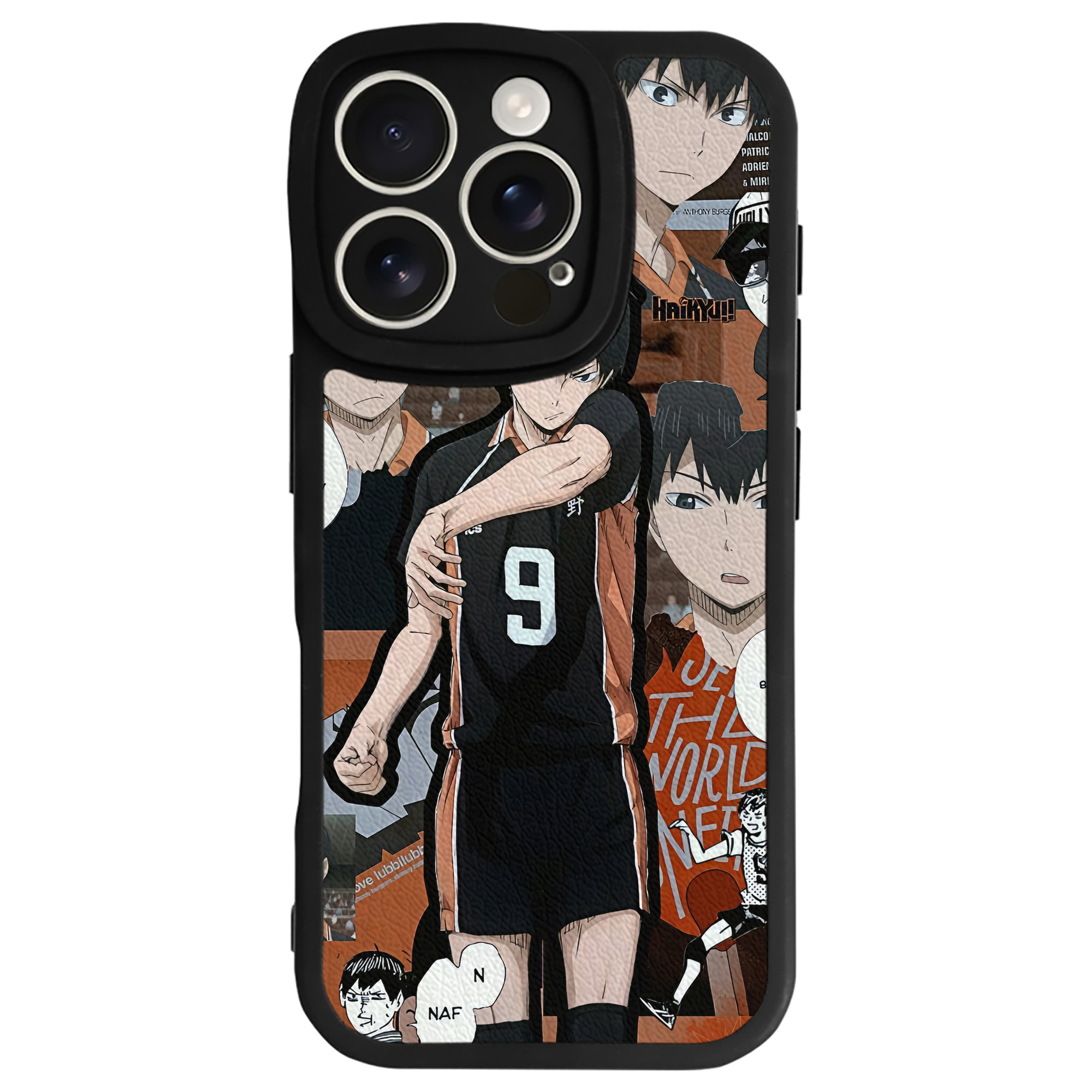 （画像用） ハイキュー!! Haikyu!! 【iPhone 16シリーズ対応】シリコンスマホケース（レザー調） 材質：シリコン